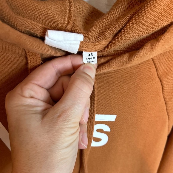 Vans Flying V Boxy Crop Hoodie Orange Size XS - Picture 5 of 10